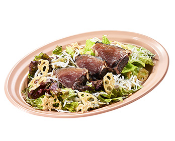 坂龙飞腾鲣鱼たたき和莲藕沙拉